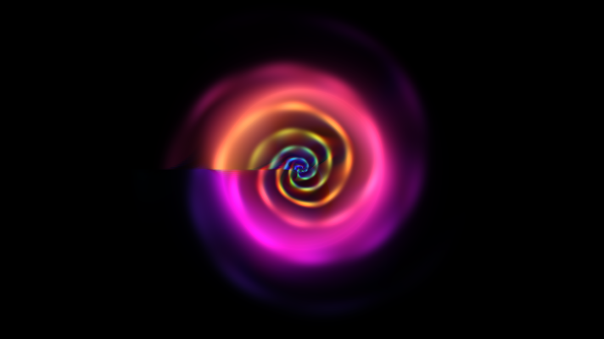 Abstract orange VIDDYSLAP video signal